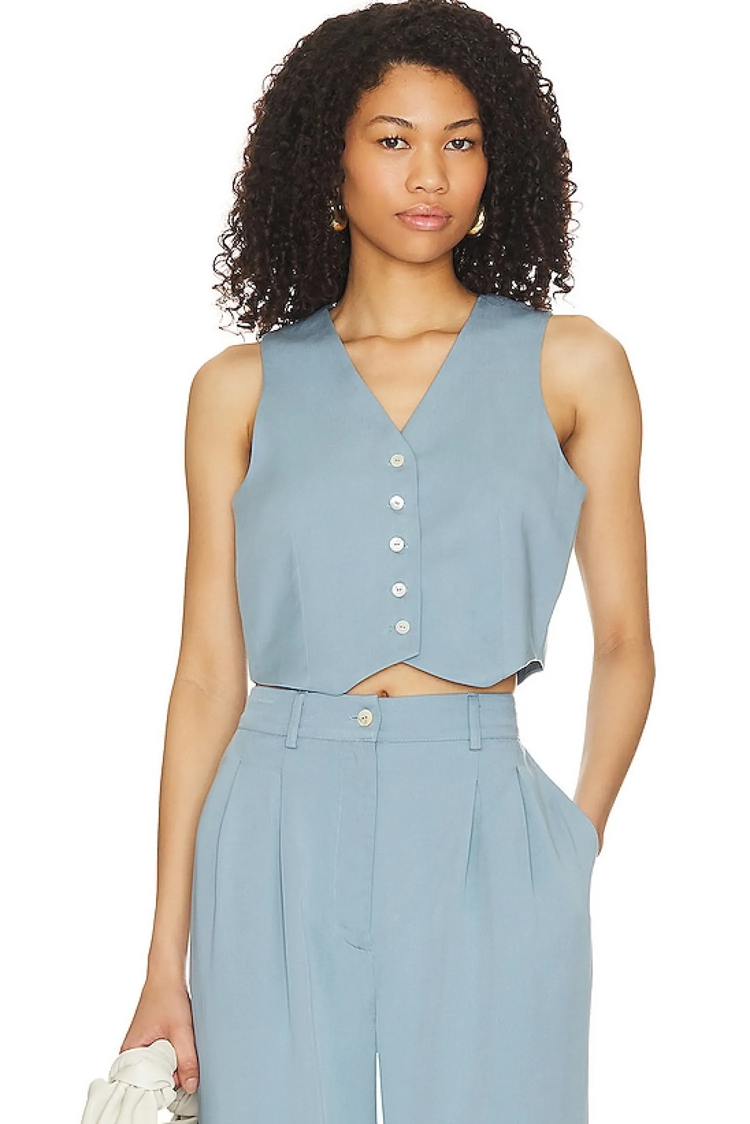 Women DONNI. Jackets & Coats>Cropped Vest