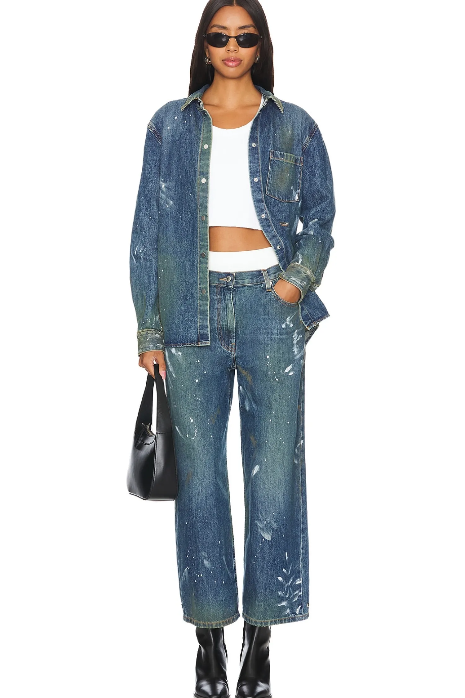 Women Helmut Lang Matching Sets>Cropped Wide Leg