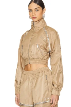 Women AREA Matching Sets|Jackets & Coats>Crystal Trim Track Jacket