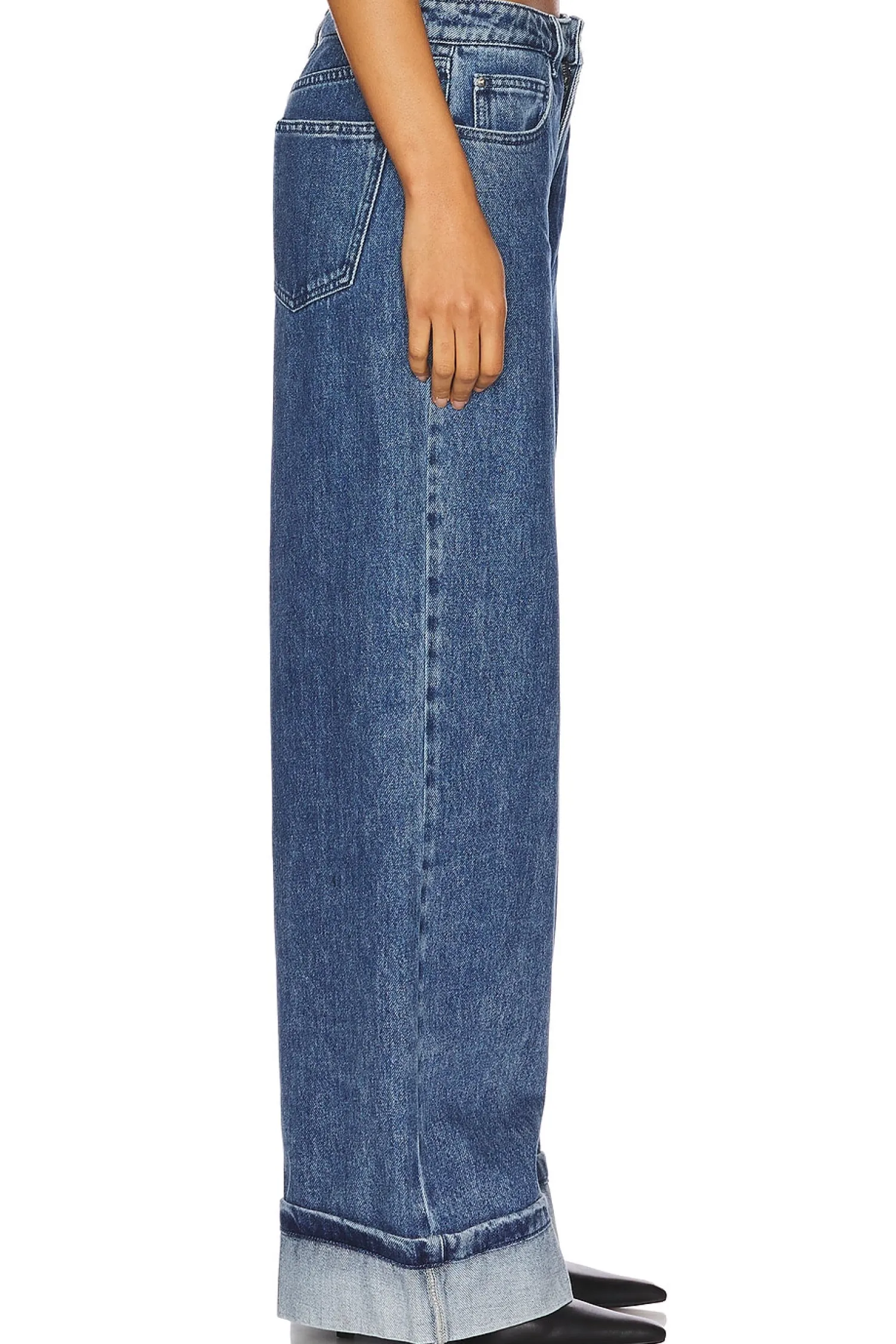 Women WeWoreWhat Matching Sets>Cuff Straight Leg Jean