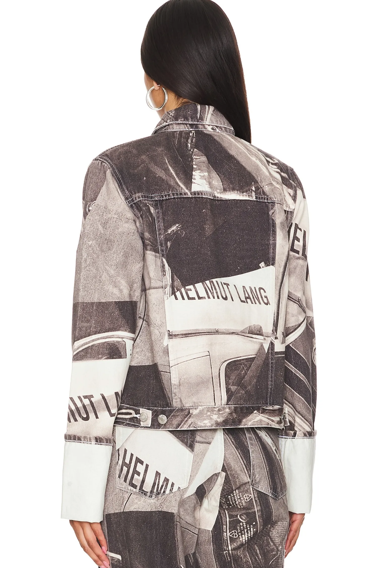 Women Helmut Lang Jackets & Coats>Cuff Zip Trucker Jacket