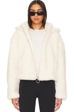 Women WeWoreWhat Jackets & Coats>Curly Sherpa Jacket
