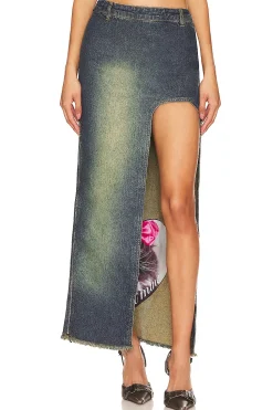 Women Cannari Concept Matching Sets>Curved Slit Skirt