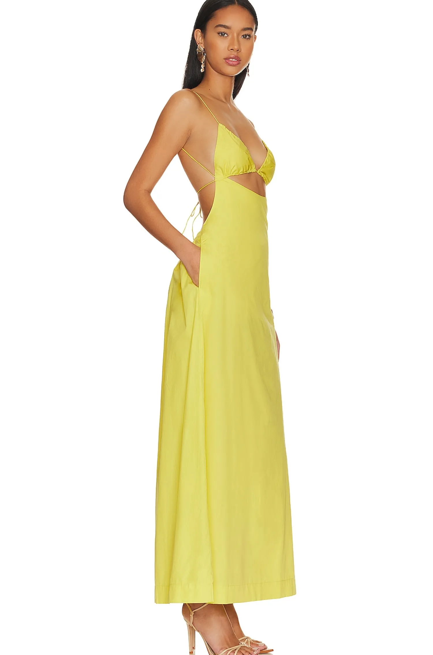 Women SWF Dresses>Cut Out A Line Maxi Dress