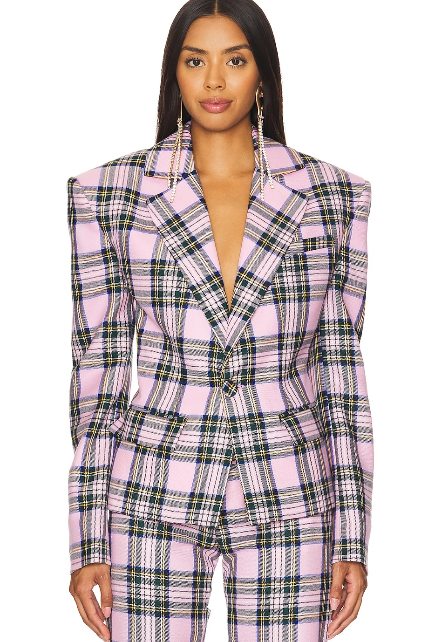 Women AREA Jackets & Coats>Cutout Blazer