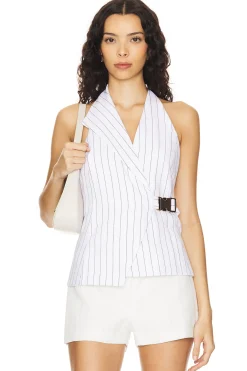 Women NICHOLAS Jackets & Coats>Dakotah Asymmetric Halter Neck Vest