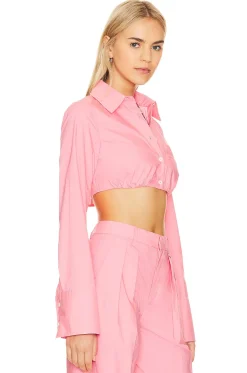 Women L'Academie Matching Sets>Dallon Shirt with Interior Bra