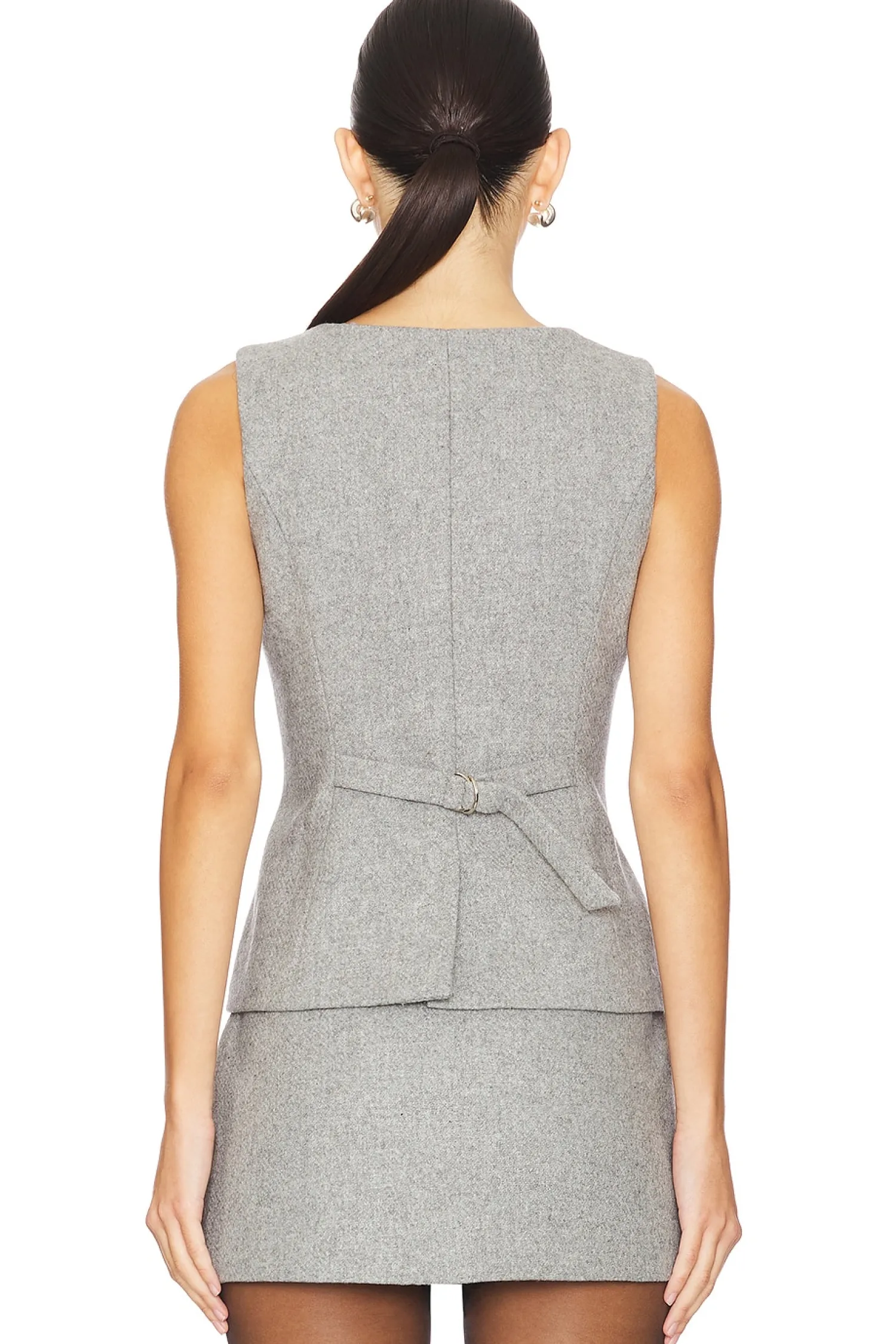 Women Line & Dot Matching Sets>Damson Vest