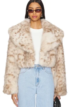 Women LAMARQUE Jackets & Coats>Danika Faux Fur Coat