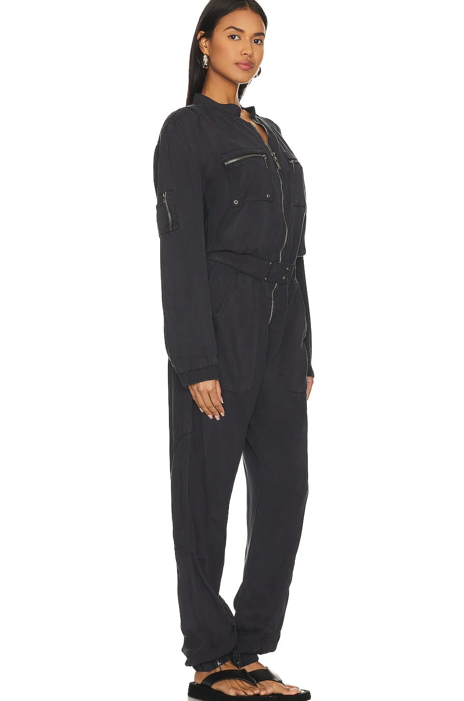 Women One Teaspoon Jumpsuits>Dark Romance Zipped Up Jumpsuit