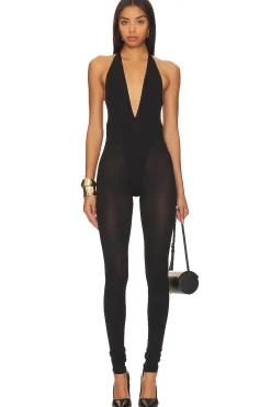 Women LaQuan Smith Jumpsuits>Deep V Jumpsuit