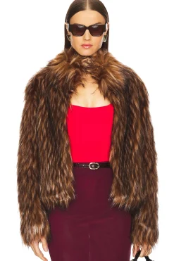 Women Unreal Fur Jackets & Coats>Delish Faux Fur Jacket