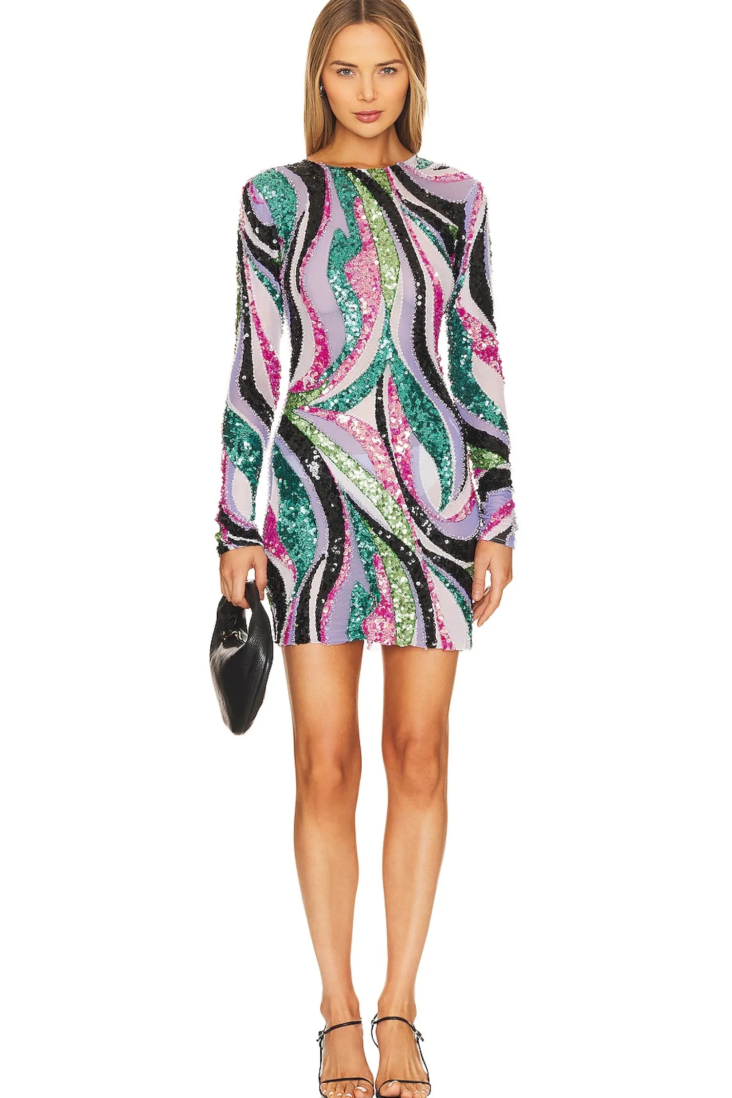 Women PatBO Dresses>Delos Beaded Mini Dress