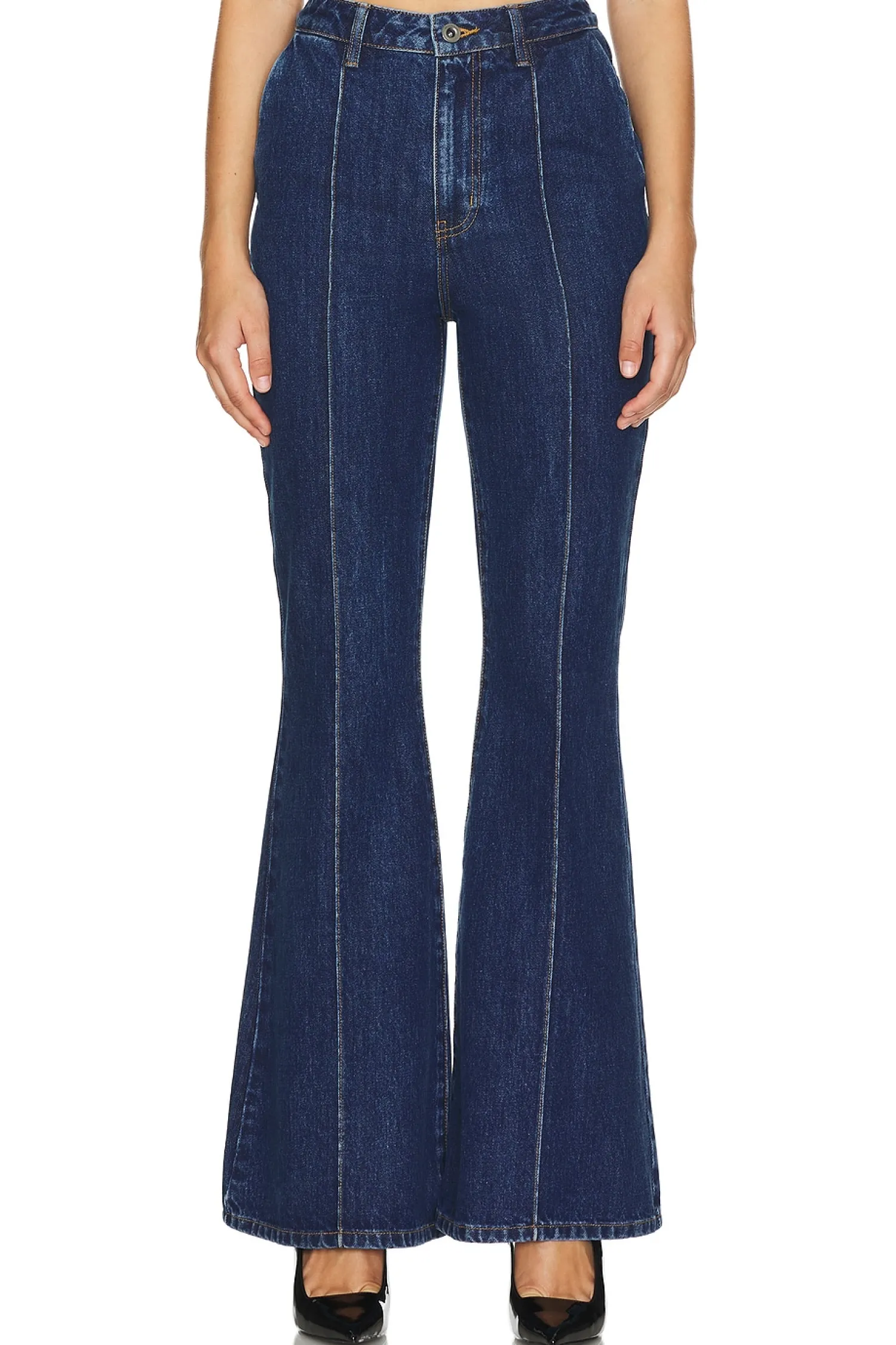 Women self-portrait Jumpsuits>Denim Bandeau Jumpsuit