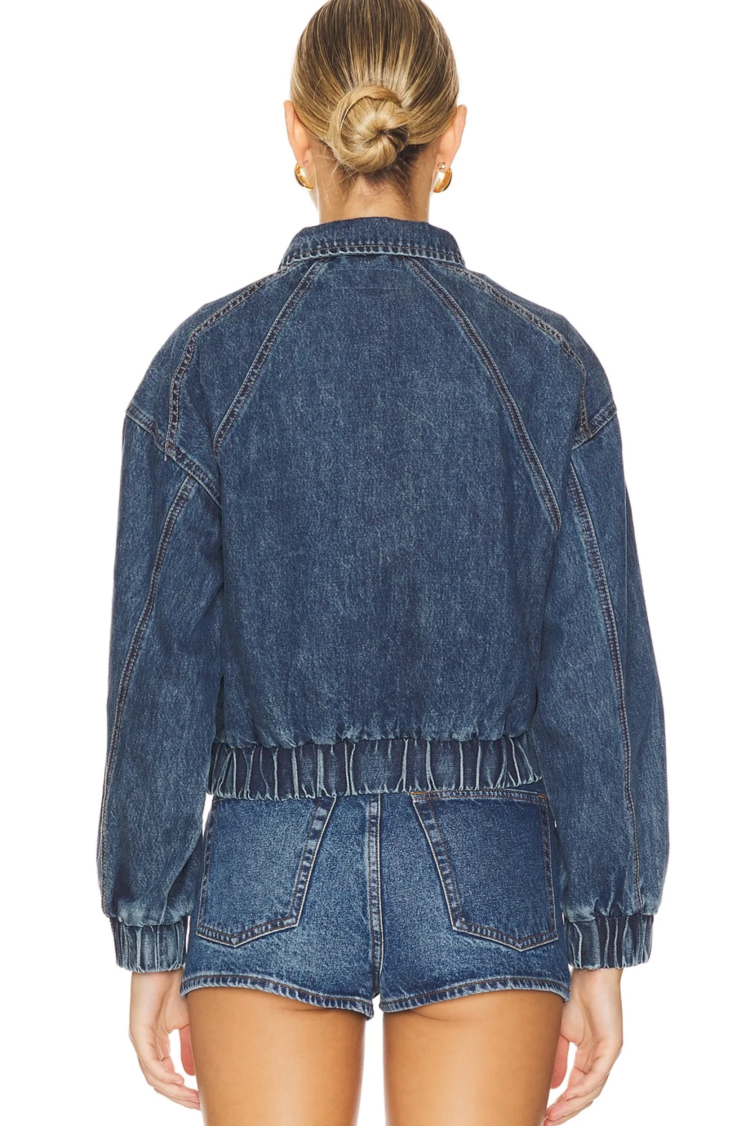 Women BLANKNYC Jackets & Coats>Denim Bomber Jacket