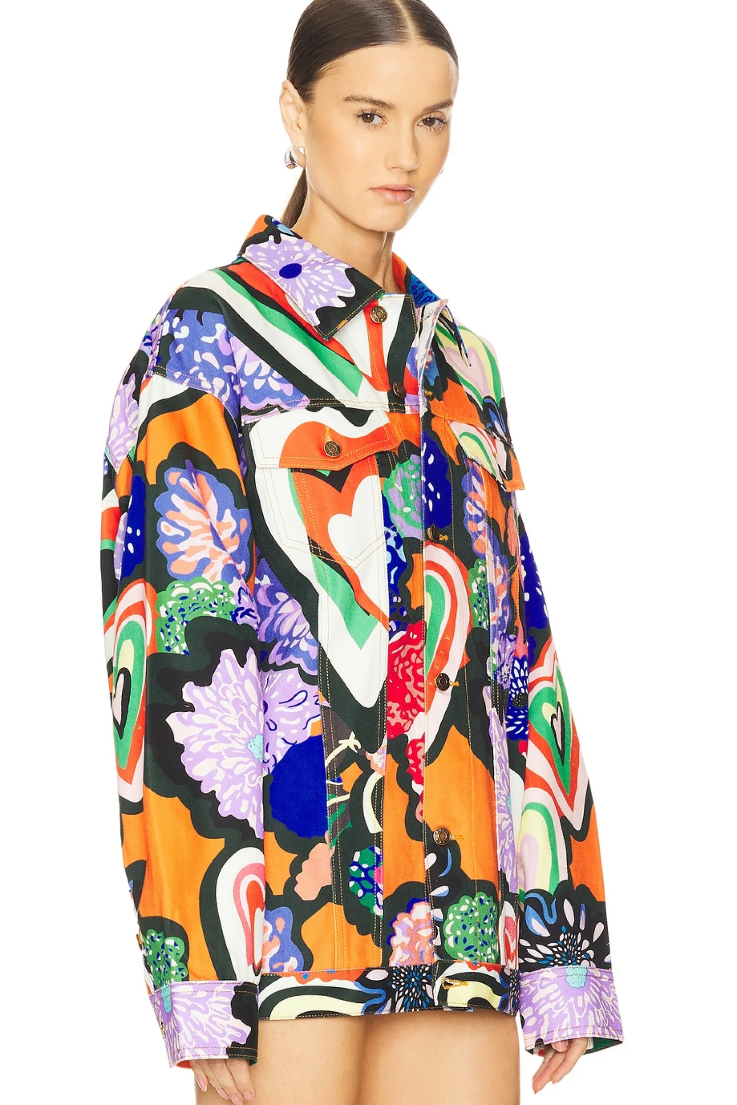 Women AREA Jackets & Coats>Denim Jacket