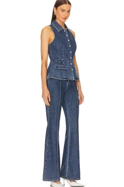 Women self-portrait Jumpsuits>Denim Jumpsuit