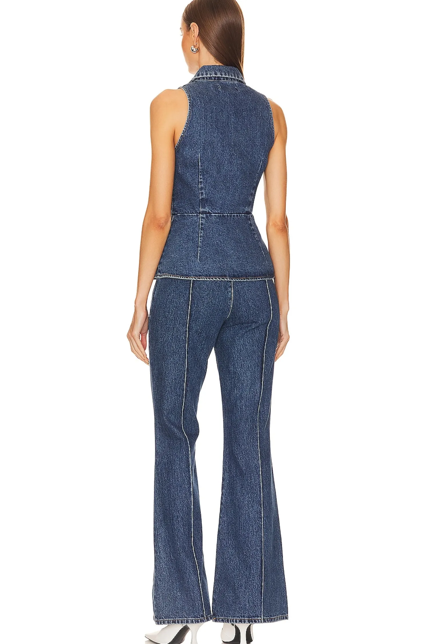 Women self-portrait Jumpsuits>Denim Jumpsuit