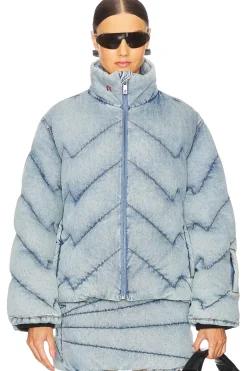 Women Perfect Moment Matching Sets|Jackets & Coats>Denim Puffer Jacket