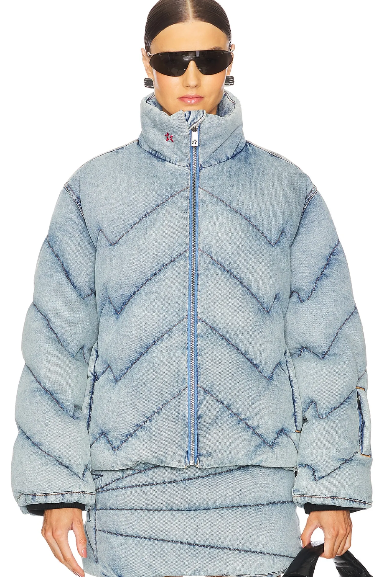 Women Perfect Moment Matching Sets|Jackets & Coats>Denim Puffer Jacket