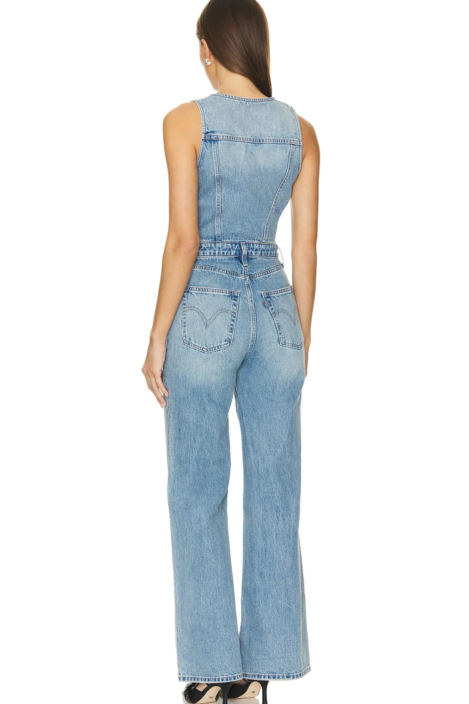 Women LEVI'S Jumpsuits>Denim Vest Wideleg Jumpsuit