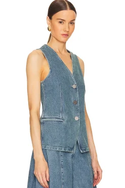 Women REMAIN Jackets & Coats>Denim Waistcoat