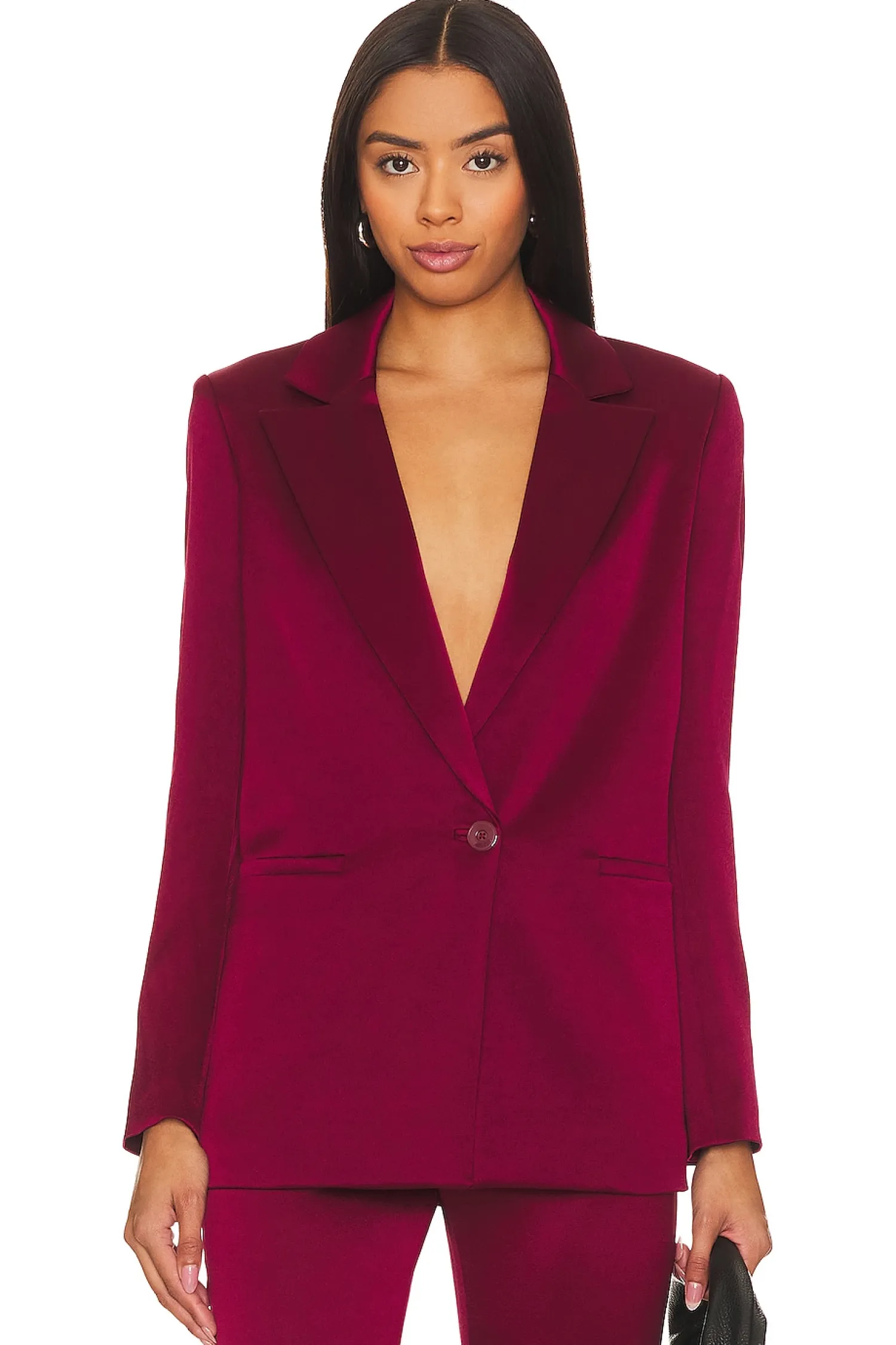 Women Alice + Olivia Jackets & Coats>Denny Notch Collar Bf Blazer
