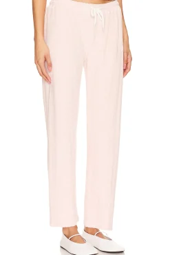 Women MONROW Pants|Loungewear>Diamond Terry Cloth Crop Pant