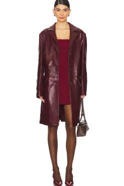 Women SIEDRES Jackets & Coats>Dina Leather Blazer