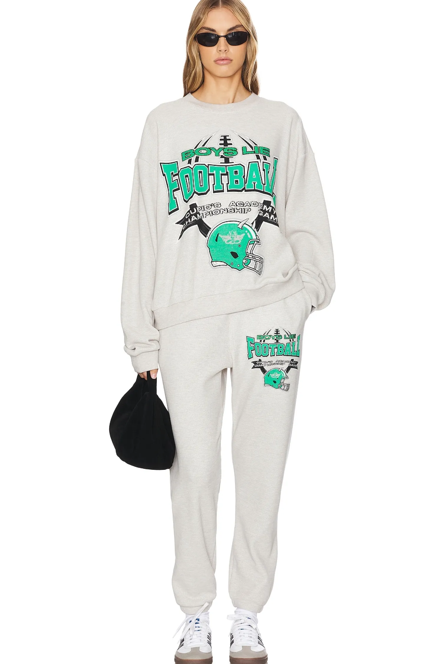 Women Boys Lie Loungewear>Don't Fumble Kara Crewneck