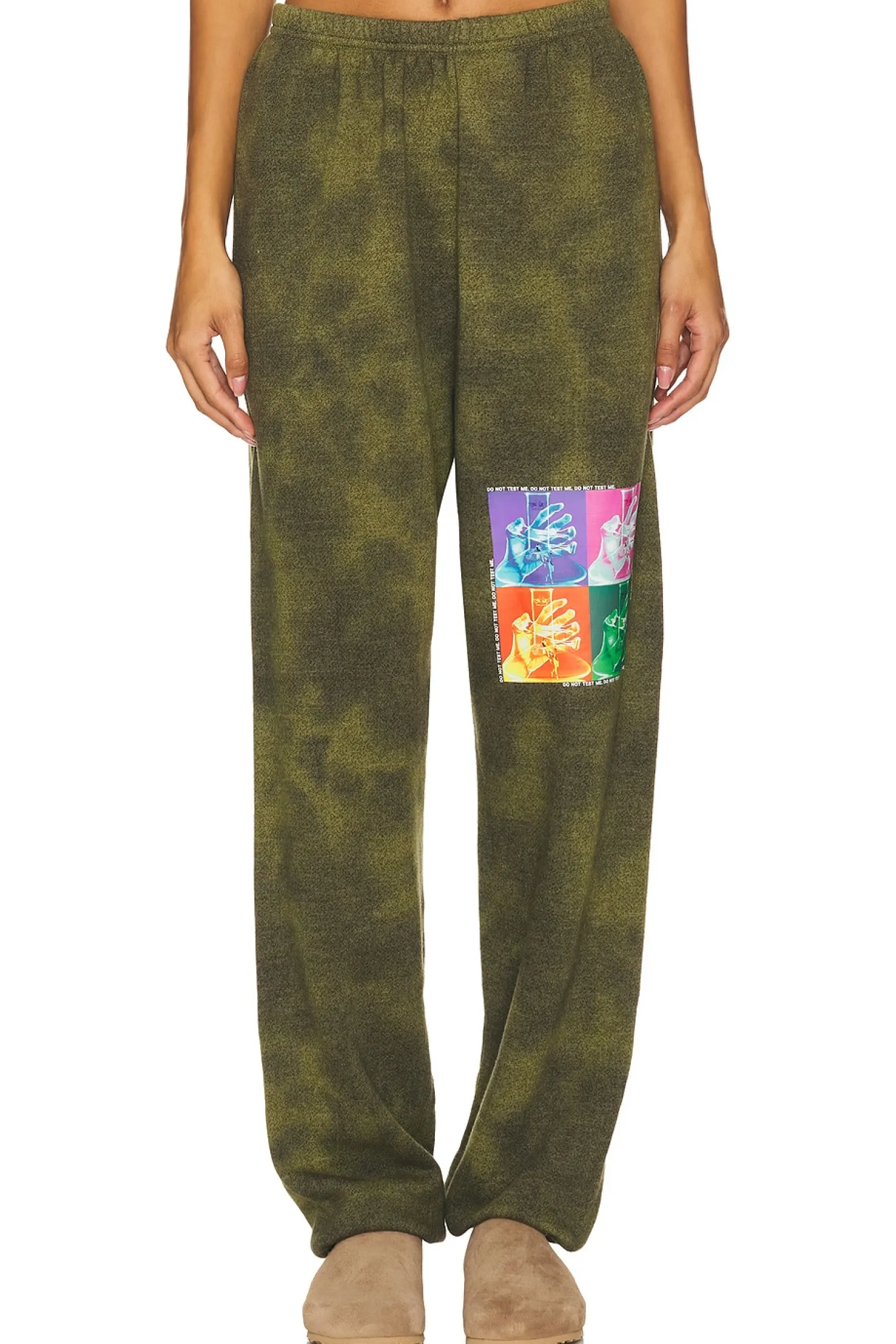 Women Boys Lie Pants|Loungewear>Don't Test Me Terry Natural Kimmy Sweatpants