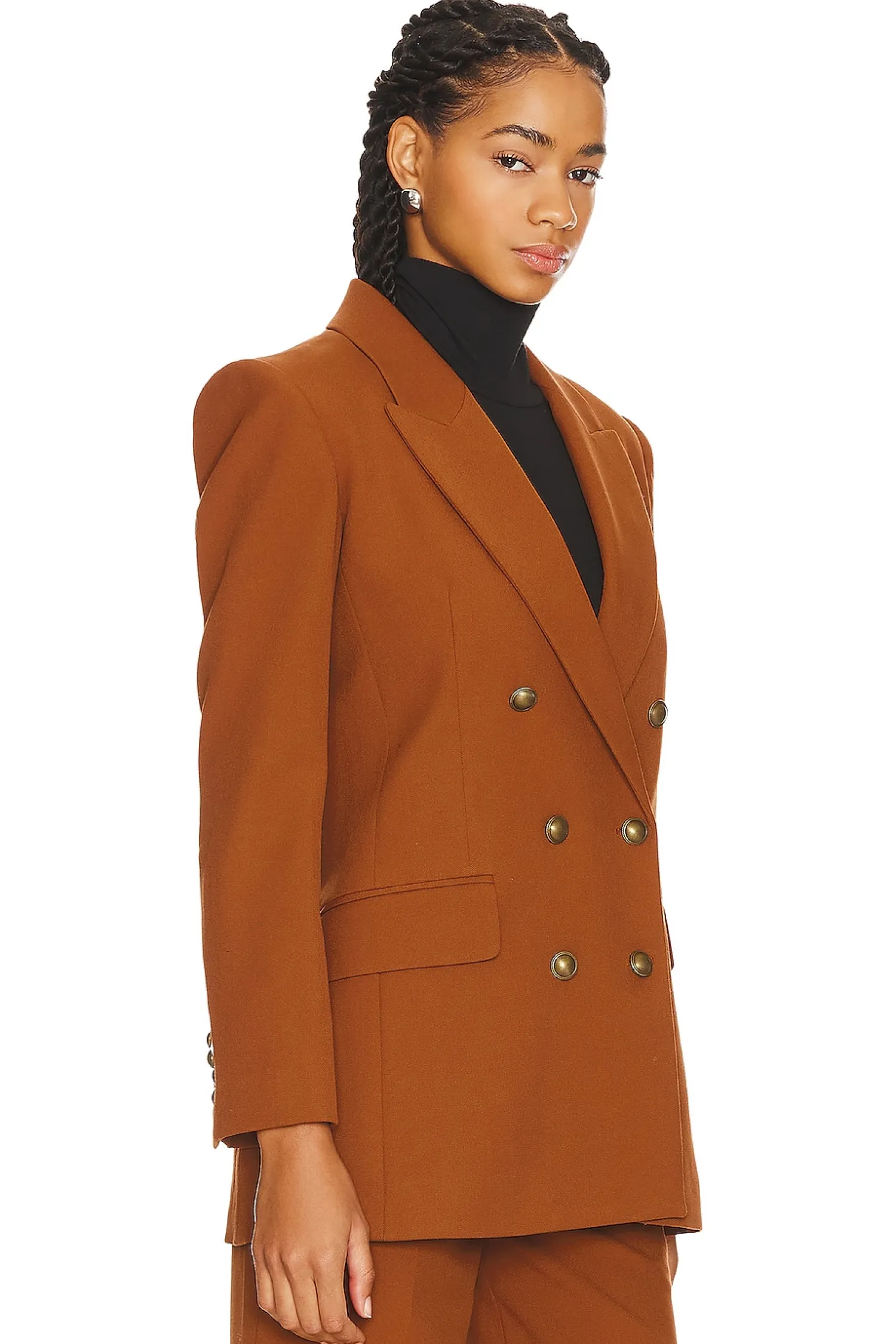 Women FRAME Jackets & Coats>Double Breasted Slim Blazer