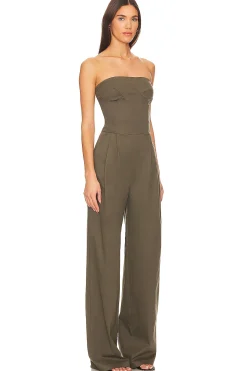 Women SELMACILEK Jumpsuits>Double Pleated Wide Leg Jumpsuit