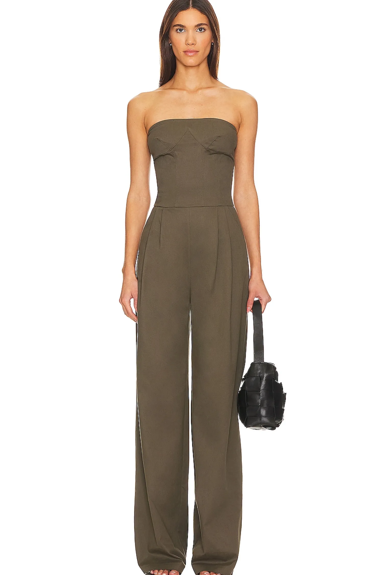 Women SELMACILEK Jumpsuits>Double Pleated Wide Leg Jumpsuit