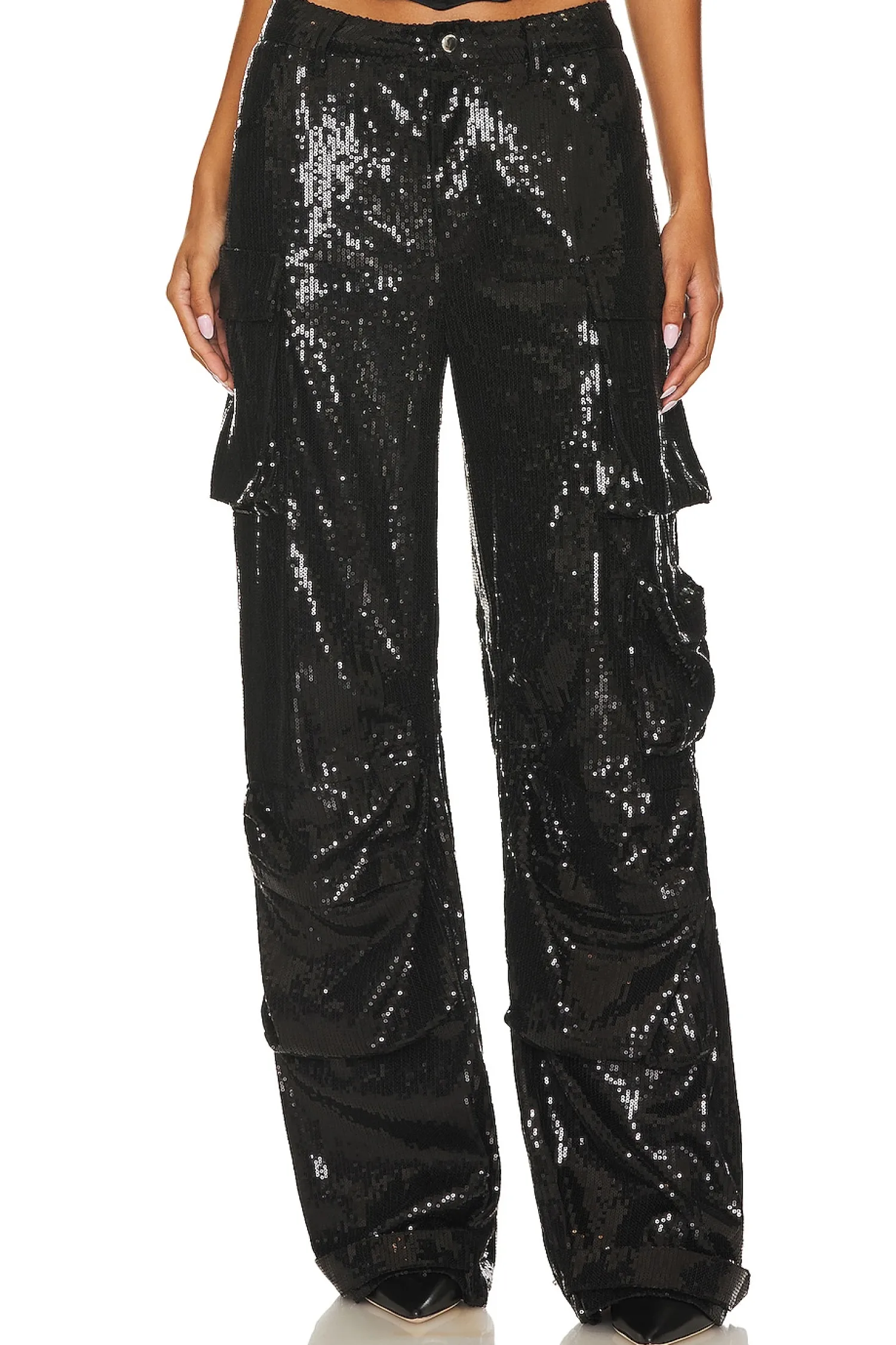 Women Steve Madden Pants>Duo Sequin Pant