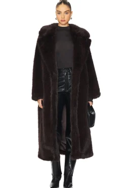 Women AGOLDE Jackets & Coats>Ebony Shearling Coat