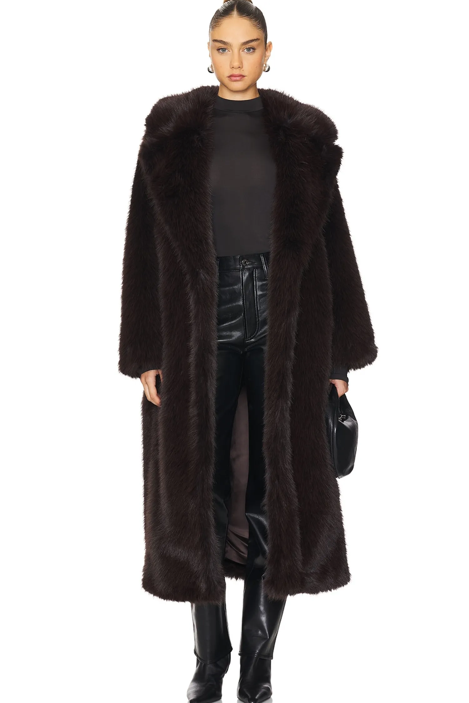 Women AGOLDE Jackets & Coats>Ebony Shearling Coat