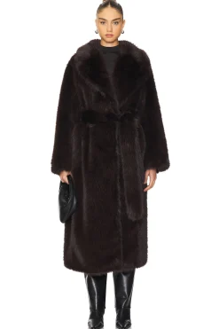 Women AGOLDE Jackets & Coats>Ebony Shearling Coat