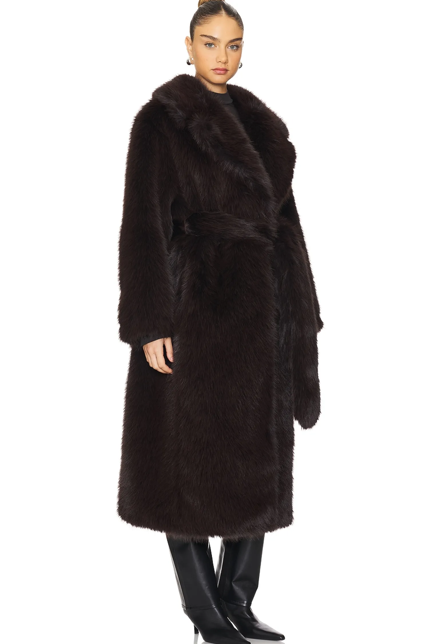 Women AGOLDE Jackets & Coats>Ebony Shearling Coat