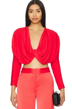 Women Alice + Olivia Matching Sets>Elda Cropped Top