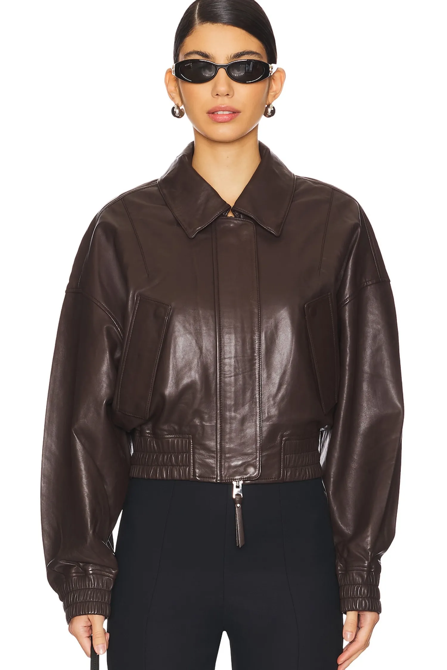 Women Shoreditch Ski Club Jackets & Coats>Ella Leather Bomber