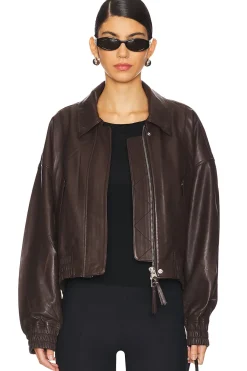 Women Shoreditch Ski Club Jackets & Coats>Ella Leather Bomber