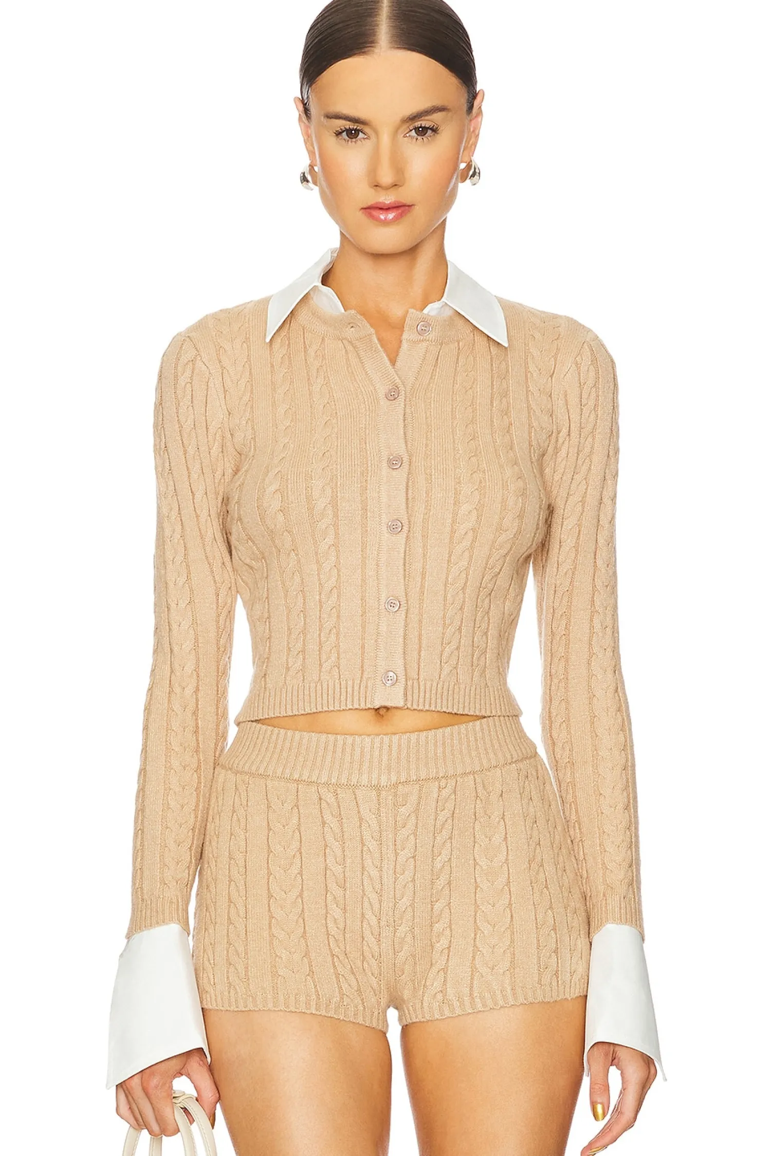 Women SER.O.YA Matching Sets>Eloise Cable Knit Cardigan