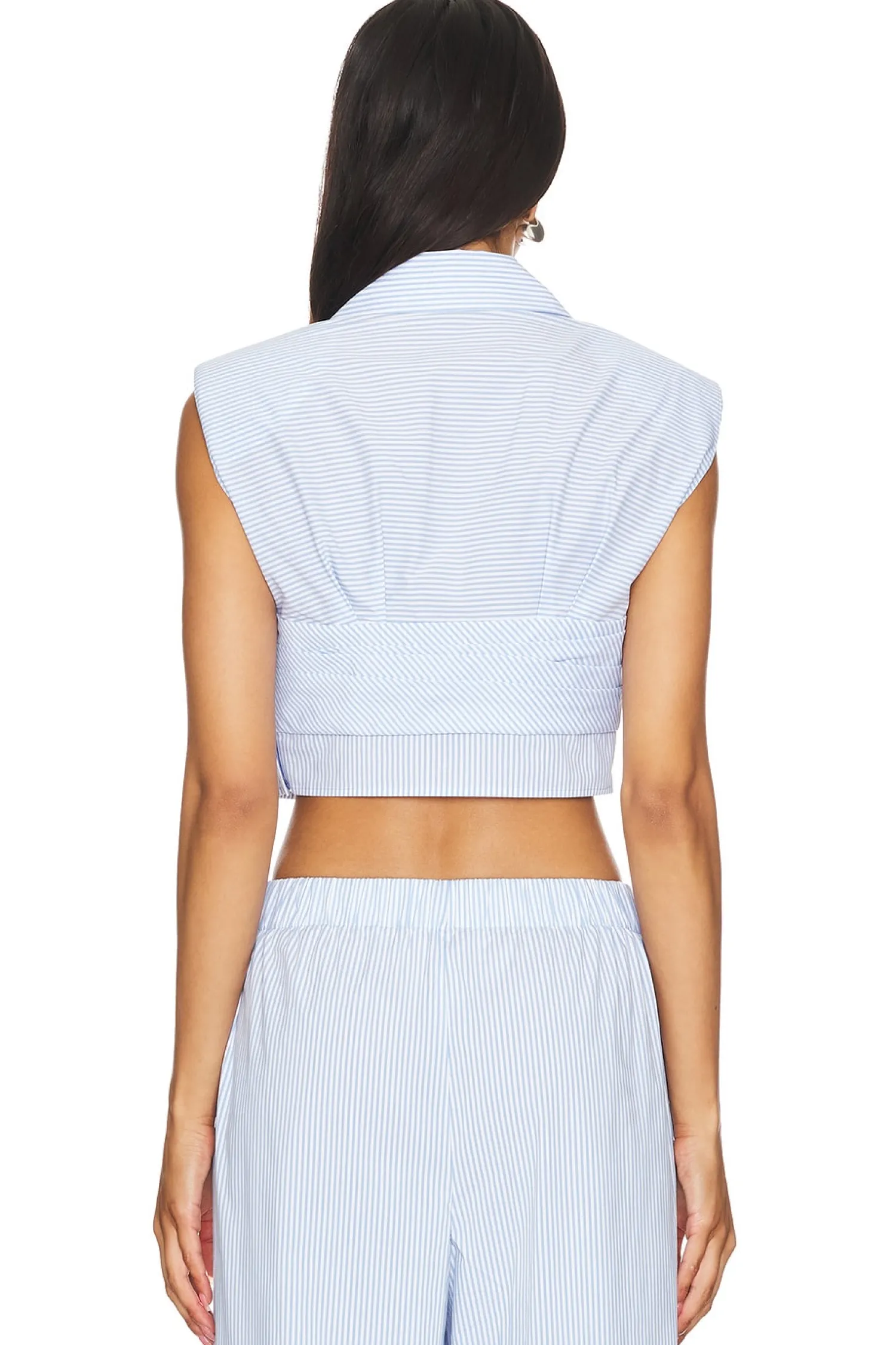 Women SIMKHAI Matching Sets>Emie Cropped Box Sleeve Top