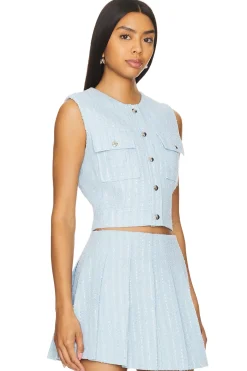 Women Line & Dot Matching Sets>Emmeline Top