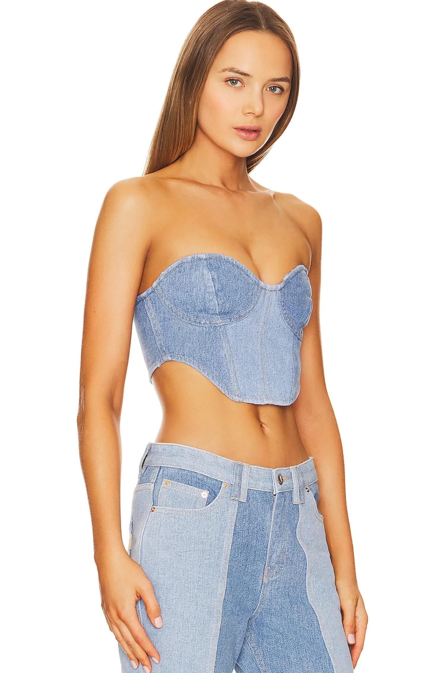 Women retrofete Matching Sets>Enzo Denim Top