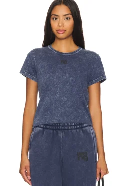 Women Alexander Wang Matching Sets>Essential Jersey Shrunk Tee With Puff Logo