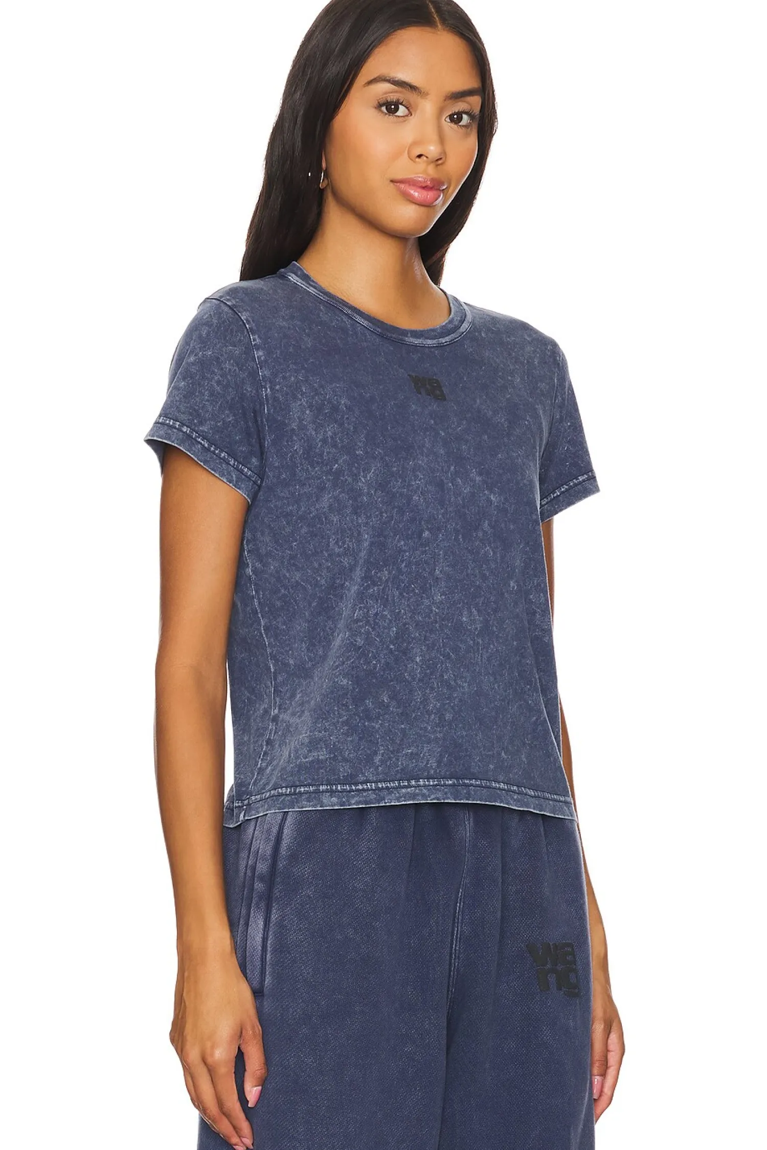 Women Alexander Wang Matching Sets>Essential Jersey Shrunk Tee With Puff Logo