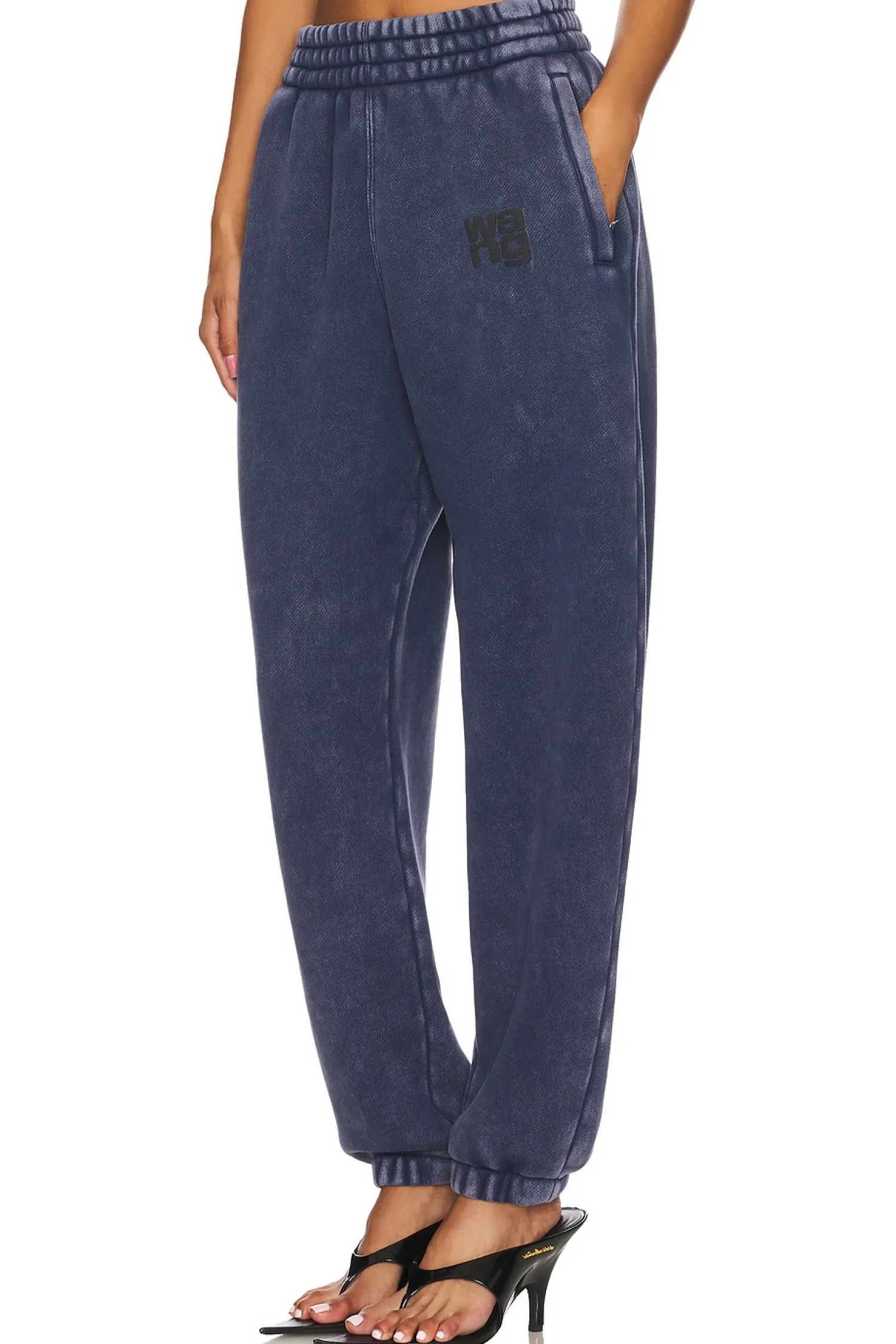 Women Alexander Wang Pants|Matching Sets>Essential Terry Classic Sweatpant Puff Paint Logo