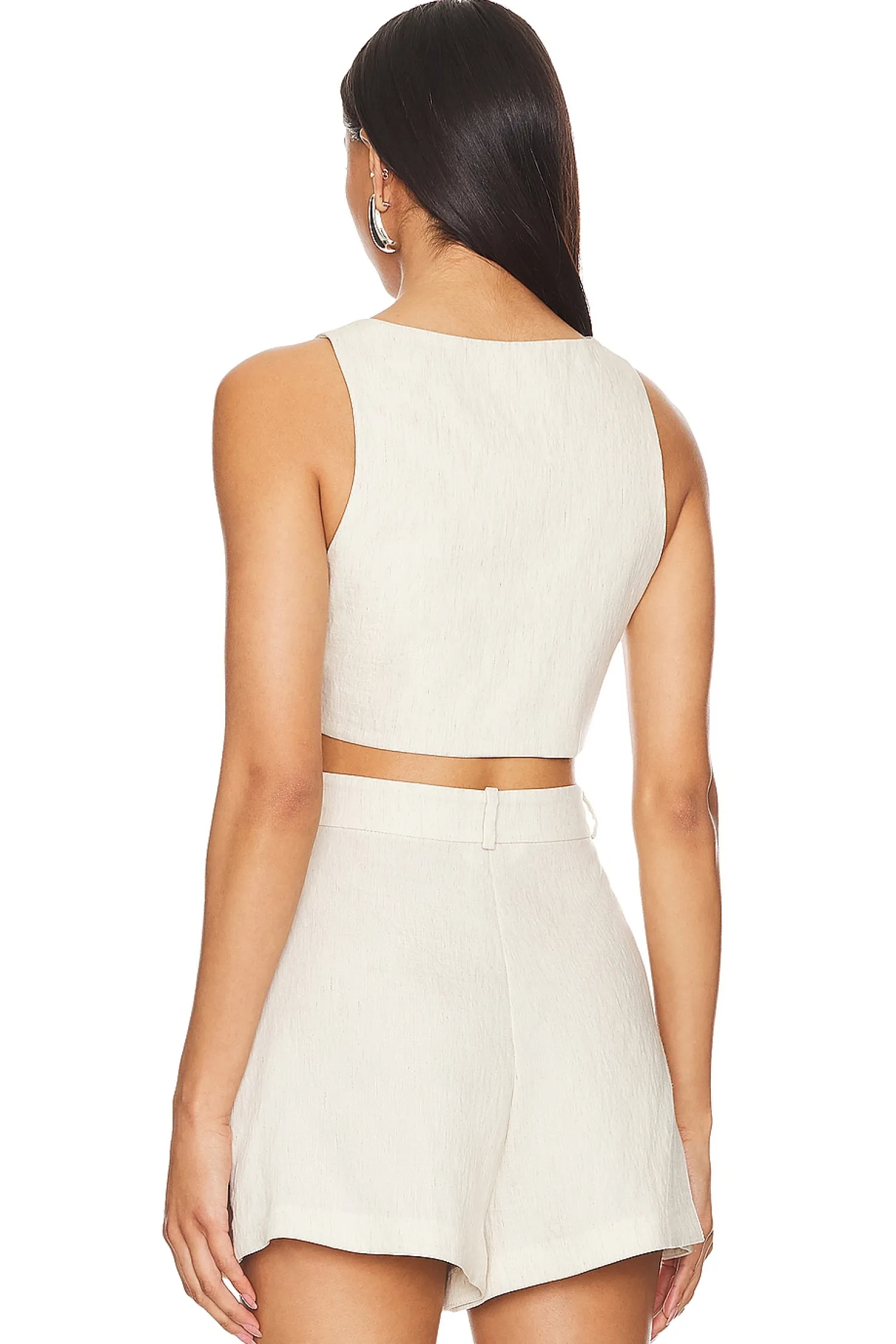 Women Amanda Uprichard Matching Sets>Ethan Cropped Vest